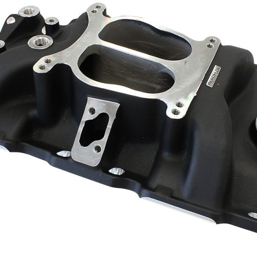 SBC CLASSIC INTAKE MANIFOLD   DUAL PLANE CHEV 350 BLACK