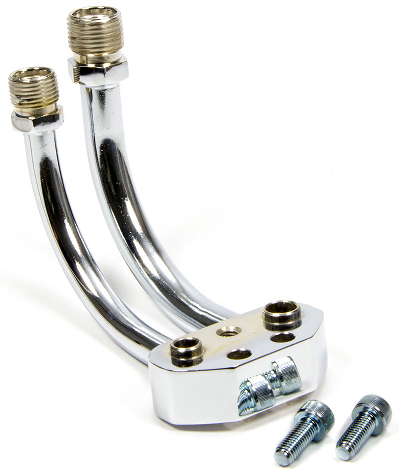 CHROME A/C LINE MANIFOLD FITS SANDEN 7176