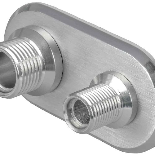 ALLOY BULKHEAD ALLOY POLISHED 2 PORT