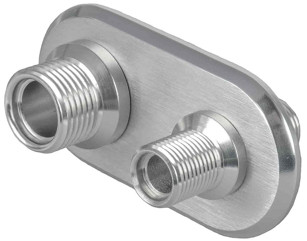 ALLOY BULKHEAD ALLOY POLISHED 2 PORT