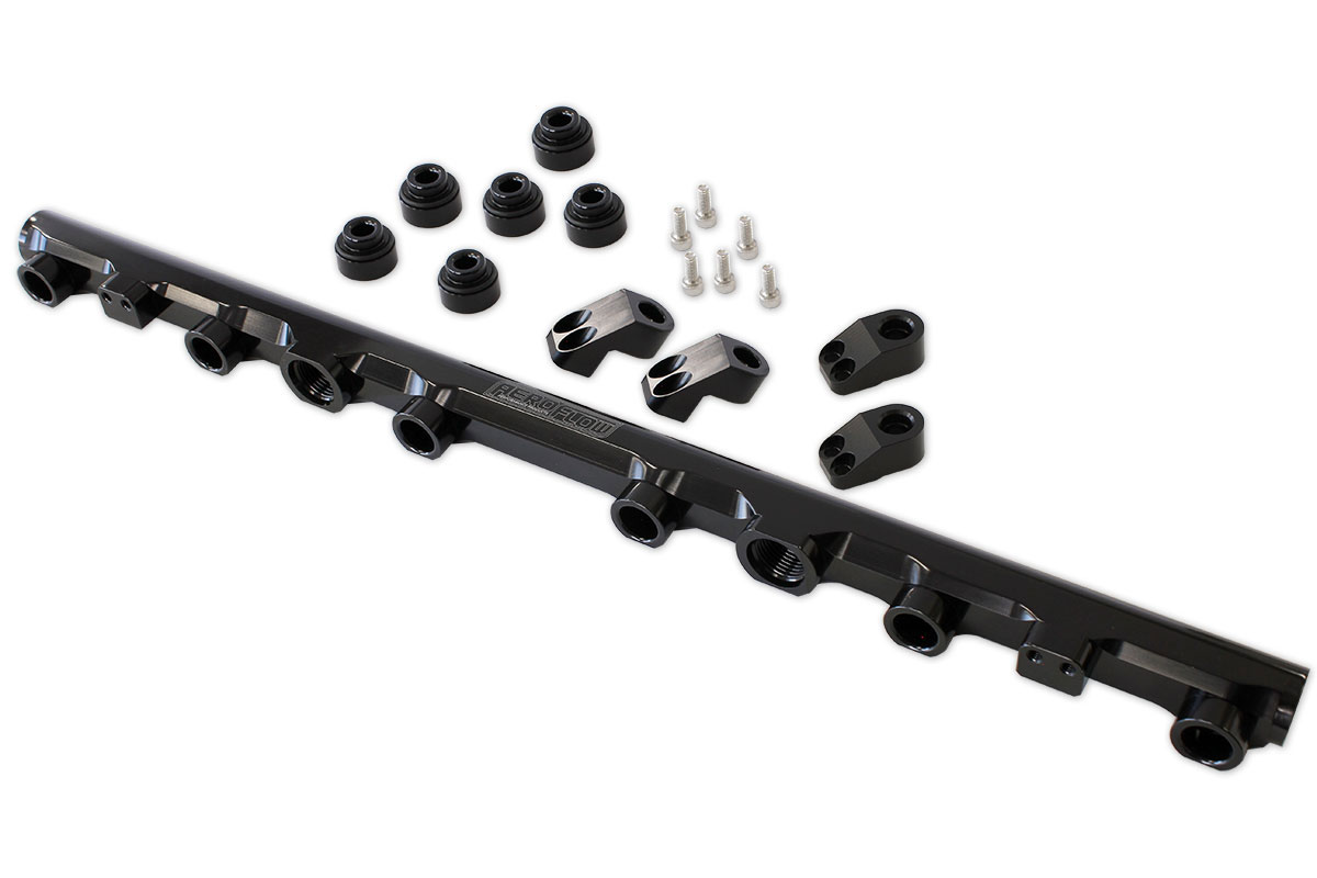 FUEL RAIL KIT SUIT TOYOTA 2JZGTE VVTI NON-VVTI BLACK