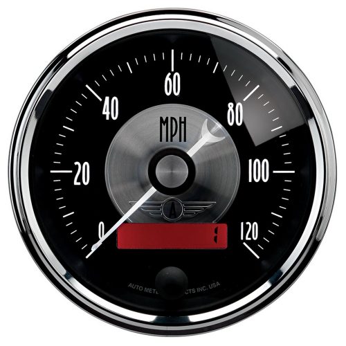 BLACK DIAMOND 120MPH SPEEDO   3-3/8″, ELECRONIC, WHEEL ODOM.
