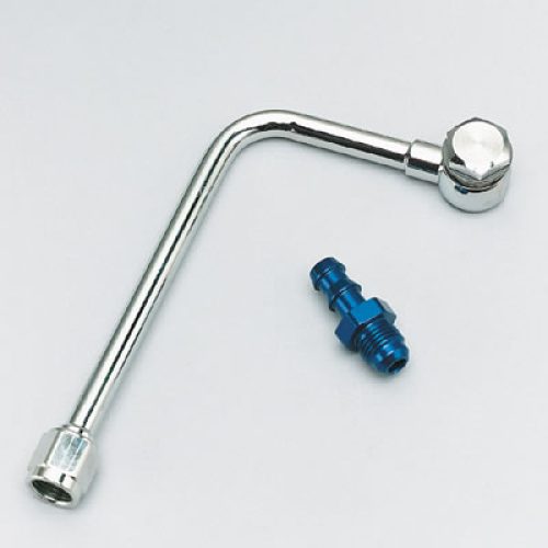 CHROME STEEL FUEL LINE 3/8″   BARB NO FUEL FILTER,EPS CARB