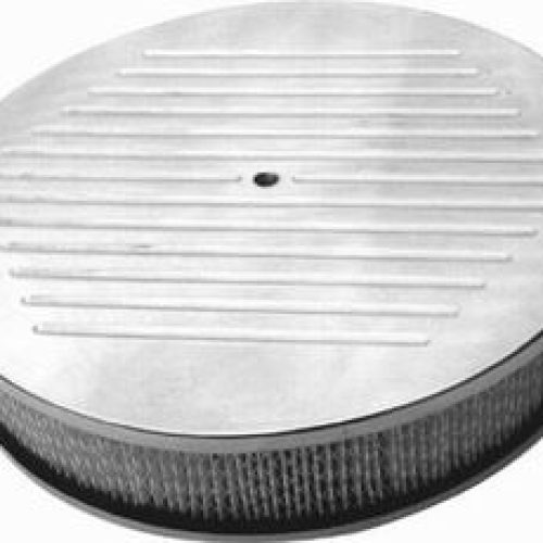 14×3 POLISHED ALLOY BALL MILL AIR CLEANER 5-1/8 RECESS BASE