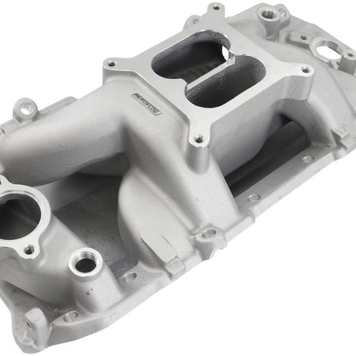 BBC AIR GAP INTAKE MANIFOLD   DUAL PLANE CHEV 454 NATUR OVAL