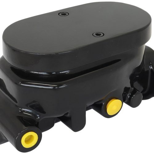 BRAKE MASTER CYLINDER 1″ BORE CAST ALUMINIUM BLACK SMOOTH