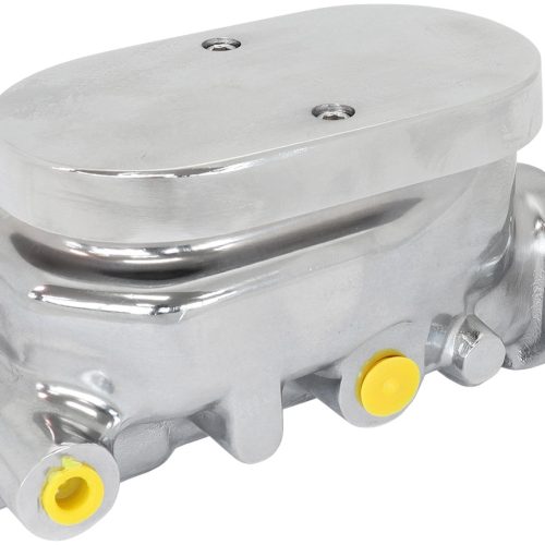 BRAKE MASTER CYLINDER 1-1/8″  BORE CAST ALUMIN CHROME SMOOTH