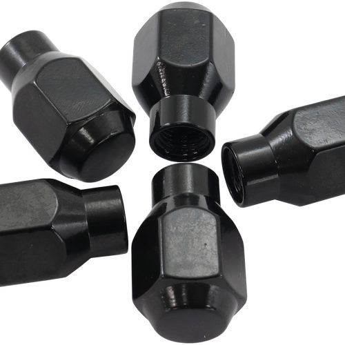 1/2″-20 CONICAL ET CLOSED WHEEL NUTS BLACK (5 PACK)