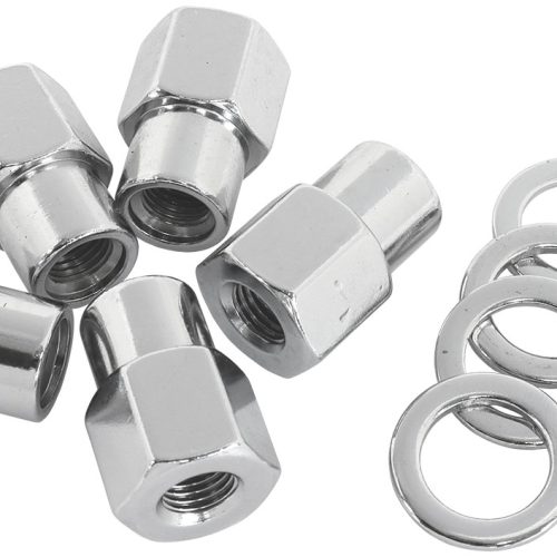 0.550 SHANK OPEN NUTS M14x1.50CHROME M14 x 1.50mm WHEEL (5)