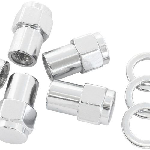 0.550 SHANK CLOSED NUTS 1/2 CHROME 1/2-20″ WHEEL (5)