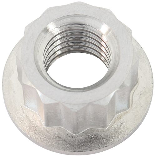 M10x1.50mm TITANIUM NUT       12 POINT SINGLE M10 x 1.50