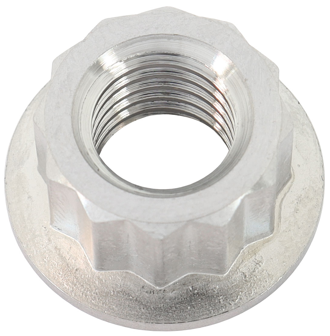 M10x1.50mm TITANIUM NUT 12 POINT SINGLE M10 x 1.50