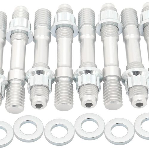 BLOWER STUD KIT SILVER STUDS SILVER FINISH 2.9″ OAL