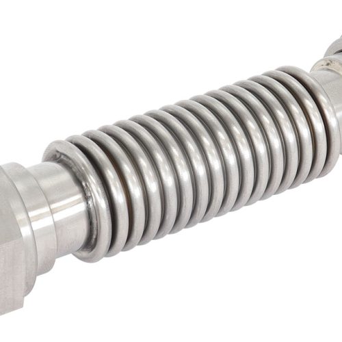 FLEXIBLE TURBO DRAIN HOSE S/S FEMALE 2 x -12AN 150MM LONG