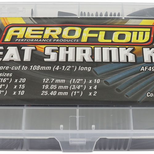 BLACK HEAT SHRINK KIT         61 PIECES 2:1 RATIO 4-25mm