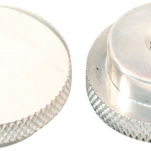 AIR CLEANER NUT 1/4″ POLISHED LOW PROFILE TALL STEP 1/4″ UNC
