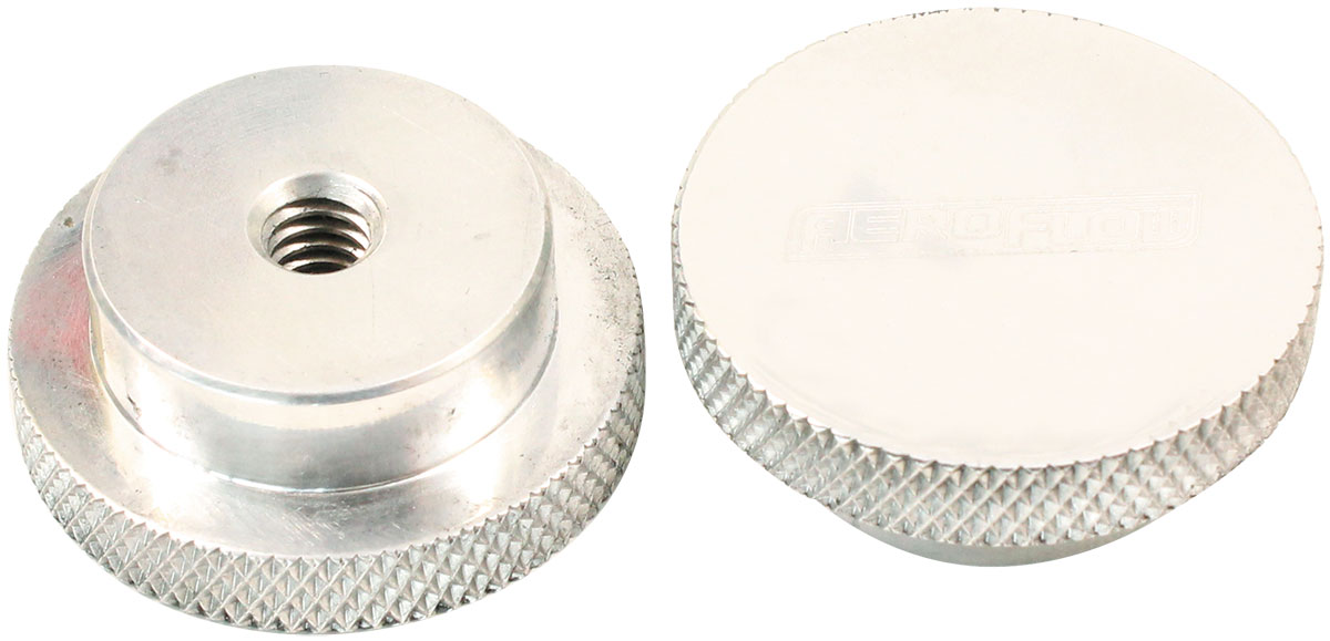 AIR CLEANER NUT 5/16" POLISHEDLOW PROFILE TALL STEP 5/16-18"
