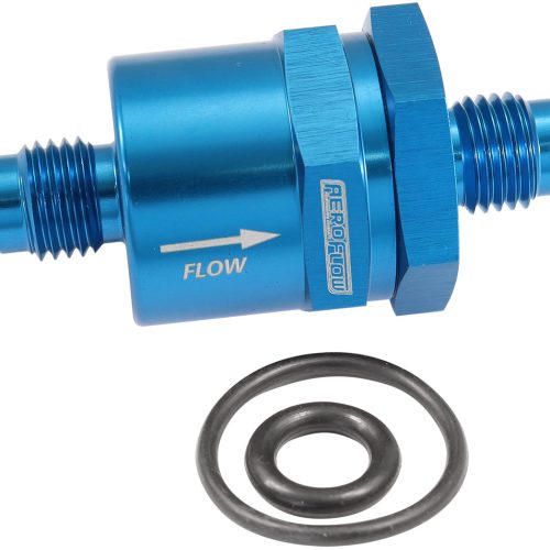 CHECK VALVE INLINE -4AN       BLUE / ONE WAY VALVE