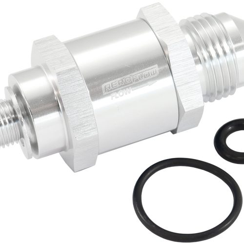 M10 X 1.0MM X -8AN CHECK VALVESILVER MALE TO MALE BOSCH PUMP