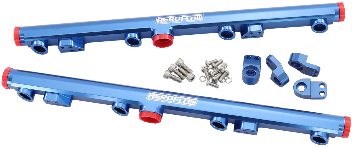 GM LS1 LS2 LS3 FUEL RAIL BLUE LS6 L76 L99 -8ORB LS