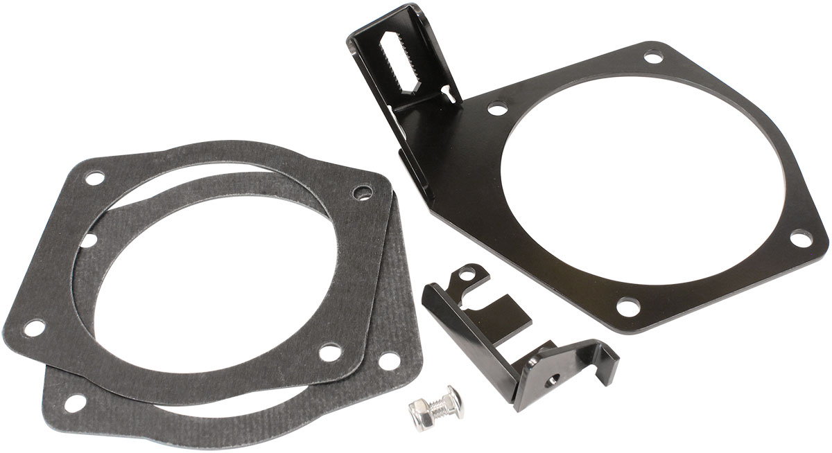 LS 105 THROTTLE CABLE BRACKET GM 4 BOLT 102 105MM KICKDOWN