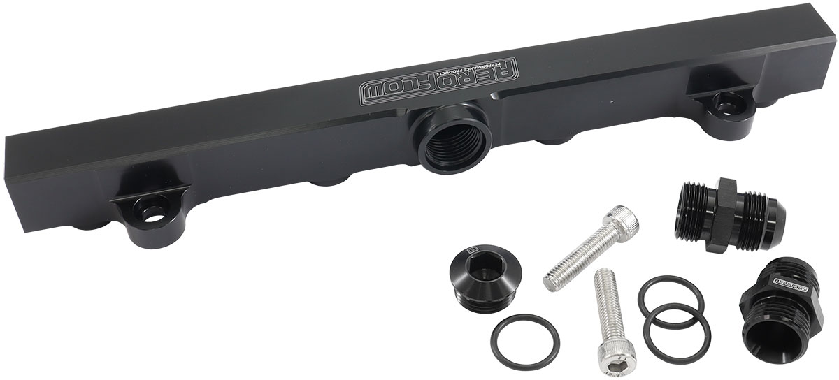 MITSUBISHI 4G63 EVO 4 to 9 FUEL RAIL -10ORB BLACK