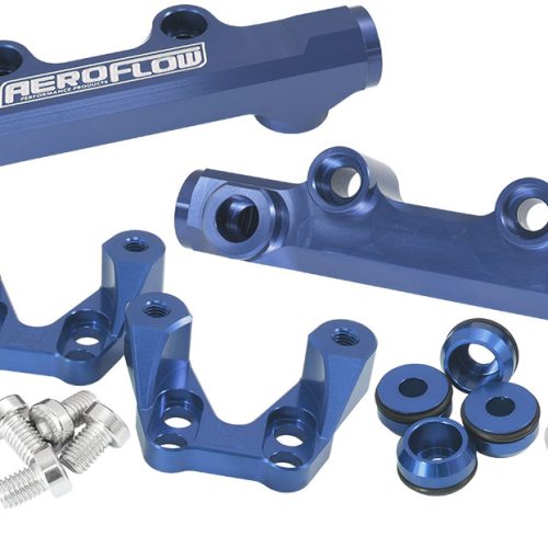 SUBARU EJ20 CONVERSION FUEL RAIL TOP FEED BLUE 92-00 WRX