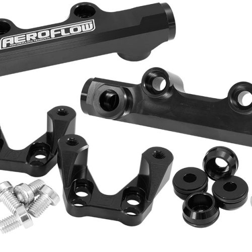 SUBARU EJ20 CONVERSION FUEL RAIL TOP FEED BLACK 92-00 WRX