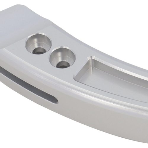 SILVER REVERSE EXTENDED LOCK  OUT COVER BILLET NITRO PISTOL