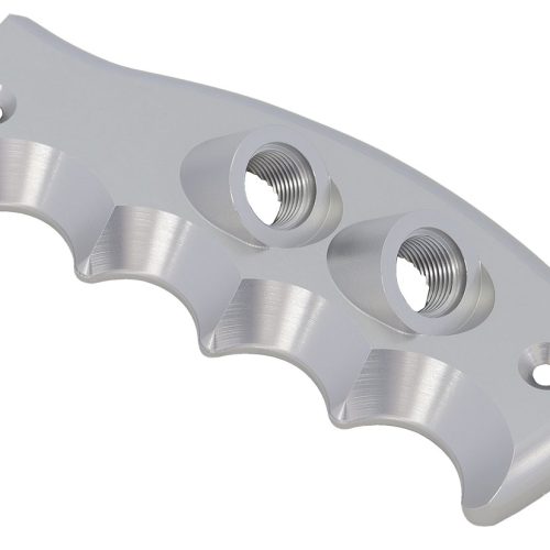 DUAL BUTTON PISTOL GRIP SIDE  PLATE DRIVERS HANDLE SILVER