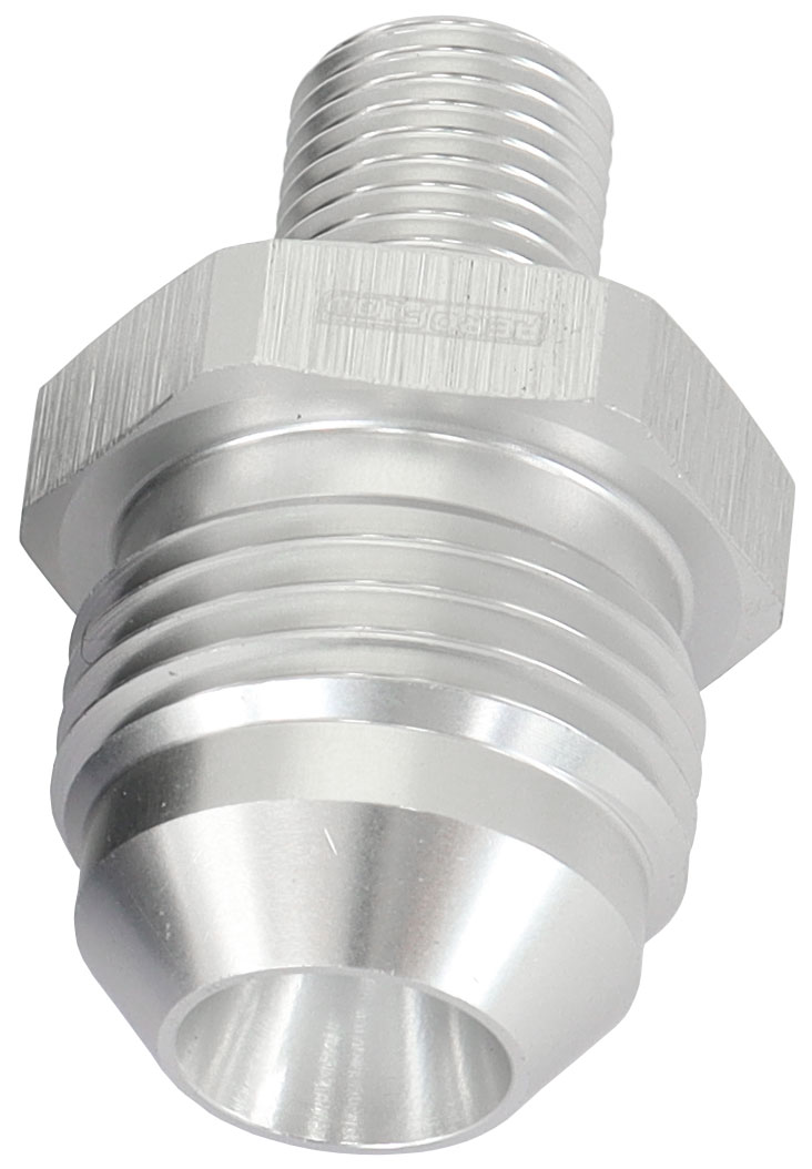 METRIC M10 X 1.0MM TO -8AN SILVER MALE M10x1.0MM TO -8AN