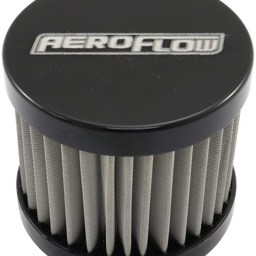 SMALL-10AN S/S BILLET BREATHERWITH FEMALE -10AN RE-USABLE