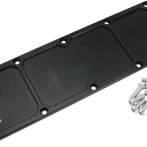 GM LS1 BILLET VALLEY PLATE    COVER BLACK LS