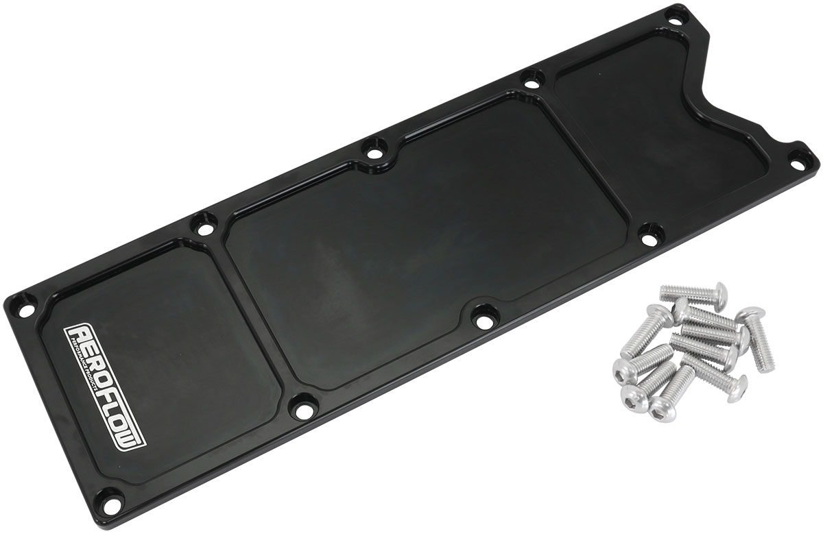 GM LS1 BILLET VALLEY PLATE COVER BLACK LS