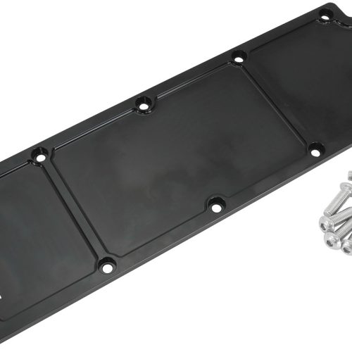 GM LS3 BILLET VALLEY PLATE    COVER BLACK LS DOD AFM DELETE