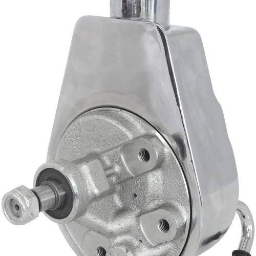 POWER STEERING SAGINAW PUMP   CHROME KEYWAY SHAFT NO PULLEY