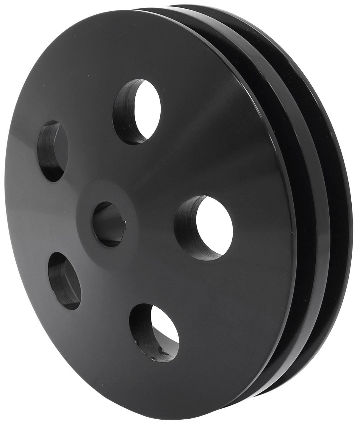 POWER STEERING PULLEY DOUBLE BLACK 5/8 SHAFT GM SAGINAW