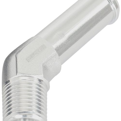 45 DEG 1/8″ NPT TO 3/8″ BARB  SILVER STRAIGHT MALE TO MALE