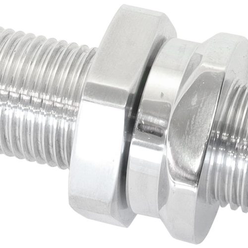 BILLET BULKHEAD INSERTS #6 AC FITTING BOTH SIDES POLISHED
