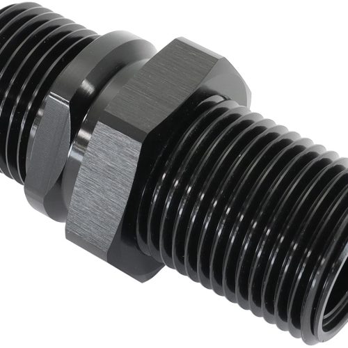 BILLET BULKHEAD INSERTS #10 ACFITTING BOTH SIDES BLACK