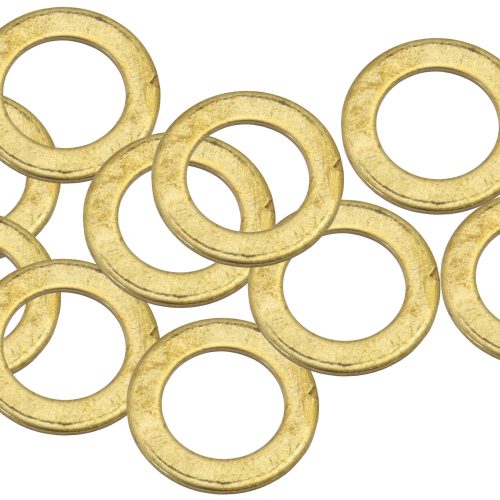 BRASS CRUSH WASHER METRIC M10 10MM ID SUIT M10 THREAD 10 PAC