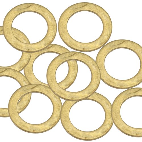 BRASS CRUSH WASHER METRIC M12 12MM ID SUIT M12 THREAD 10 PAC