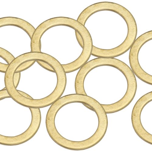 BRASS CRUSH WASHER METRIC M14 14MM ID SUIT M14 THREAD 10 PAC