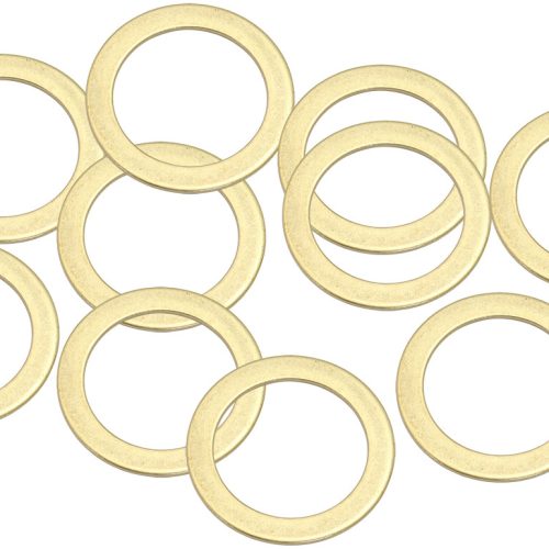 BRASS CRUSH WASHER METRIC M22 22MM ID SUIT M22 THREAD 10 PAC