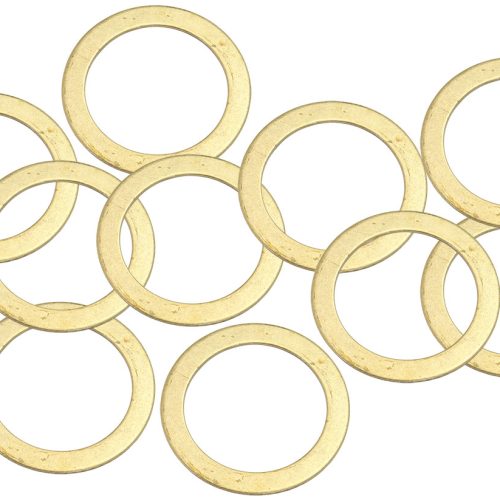 BRASS CRUSH WASHER METRIC M24 24MM ID SUIT M24 THREAD 10 PAC