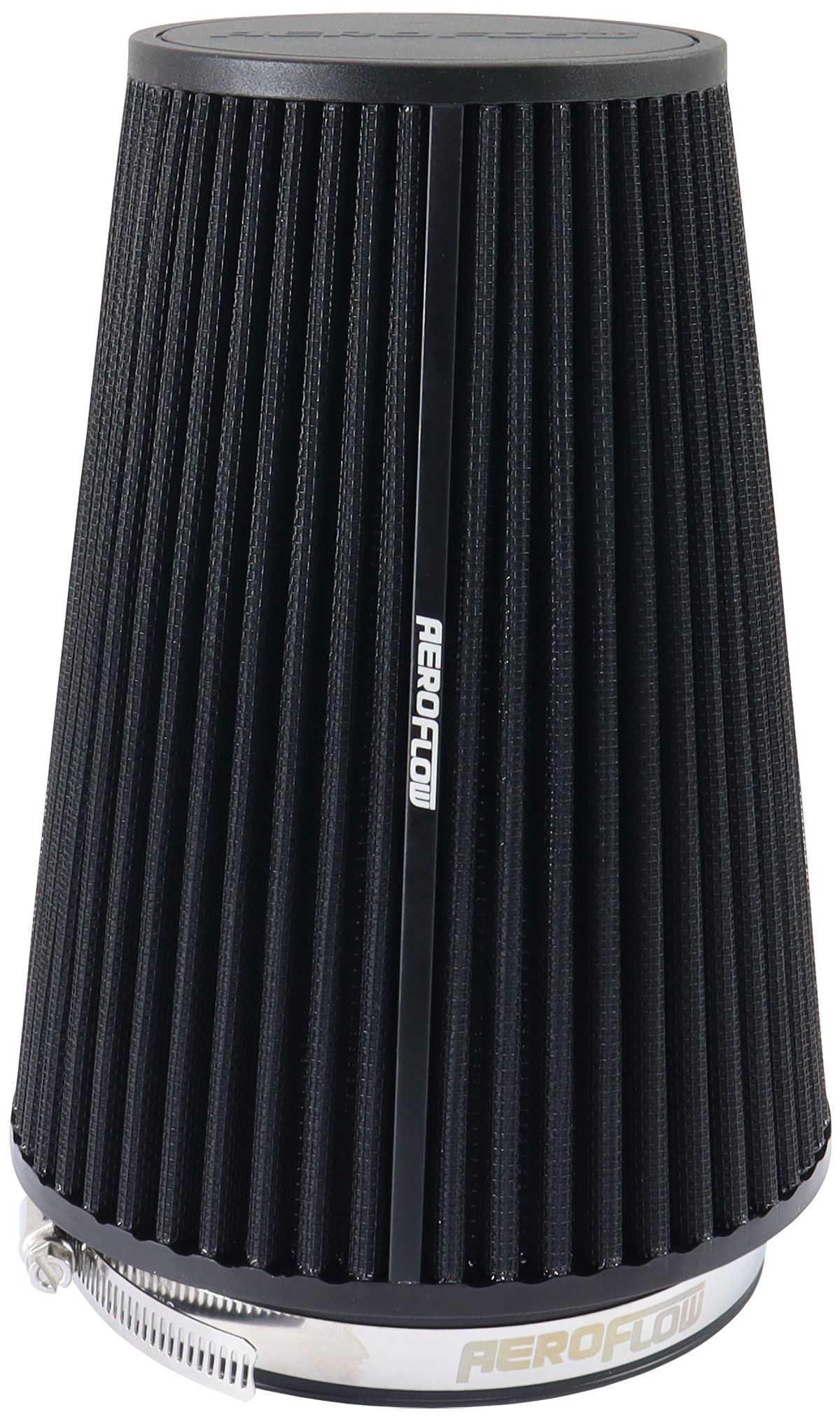 5" CLAMP-ON TAPERED FILTER 4.3 - 6.0 O.D, 8.50 HIGH BLACK