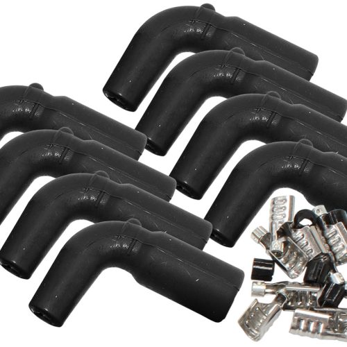 COIL BOOTS & TERM LS (8 PACK) 90 DEG. 8 BOOTS & 8 TERMINALS
