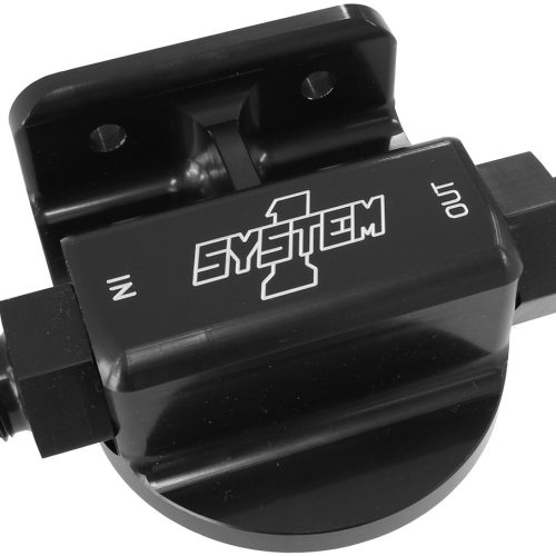 BLK BILLET REMOTE FILTER MOUNTLH SIDE PORT ENTRY MOUNT -10