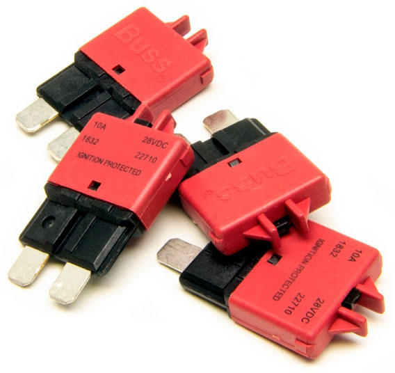 CIRCUIT BREAKER (4) 10A ATC 4 PACK RESETTABLE CIRCUIT