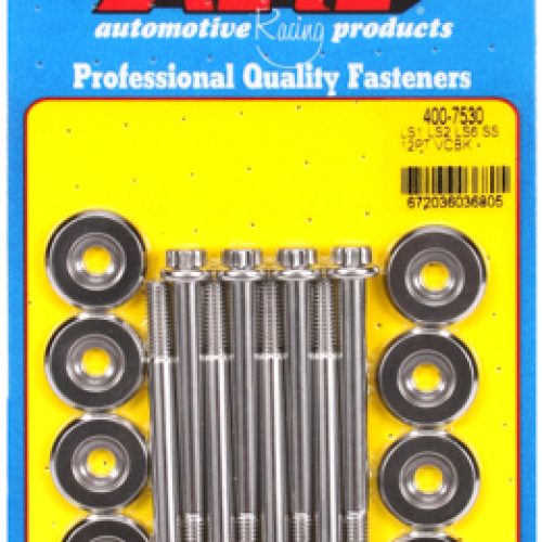 VALVE COVER BOLT KIT, GM LS   12-POINT, STAINLESS STEEL